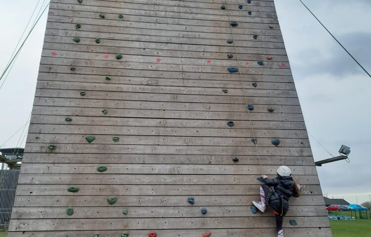 Image of Having fun climbing