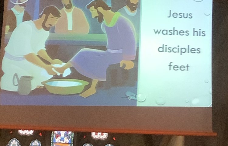 Image of Service through the story of Jesus washing his disciples feet….