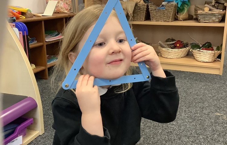 Image of Today we made triangles…