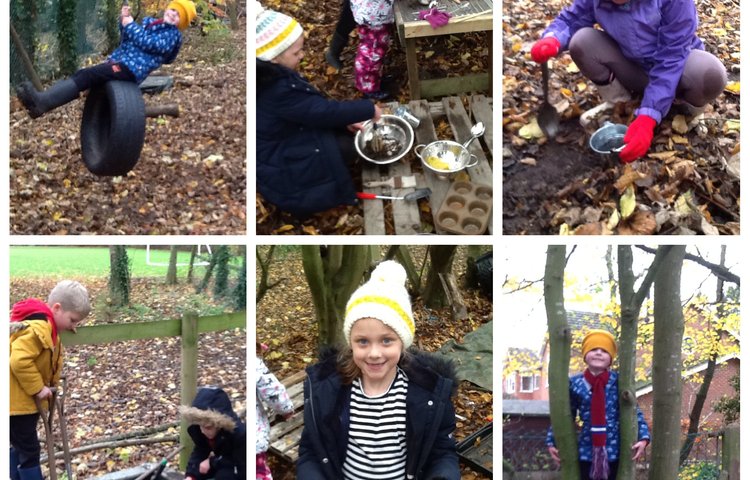 Image of Baking in Forest school
