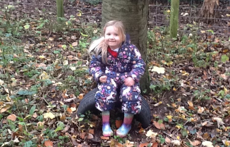 Image of Mindful moments in forest school! 