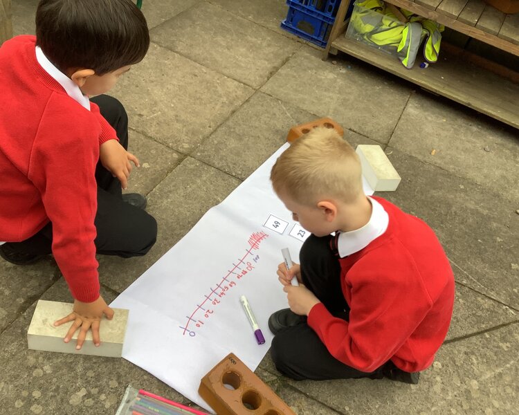 Image of Maths outside Year 2