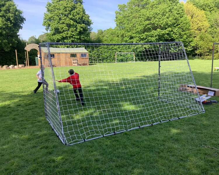 Image of New football goals from our PTA event 