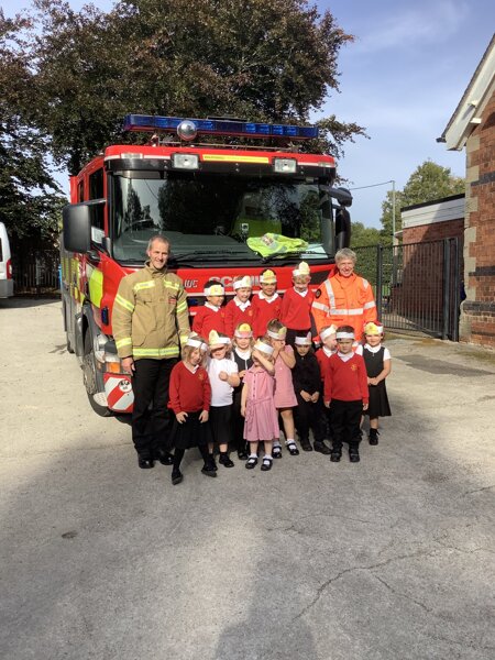 Image of We had an amazing visit from the firefighters! 