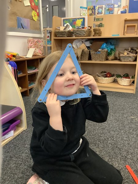 Image of Today we made triangles…