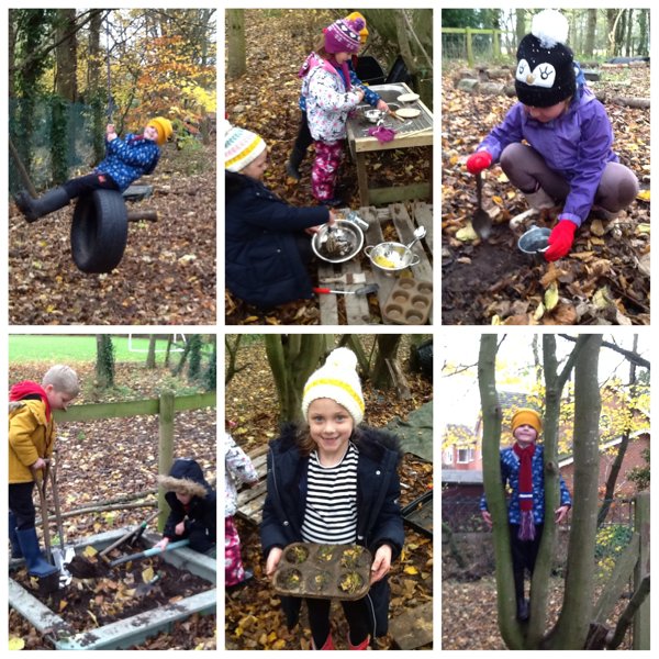 Image of Baking in Forest school