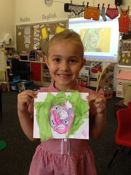 Image of Picasso style portraits! 