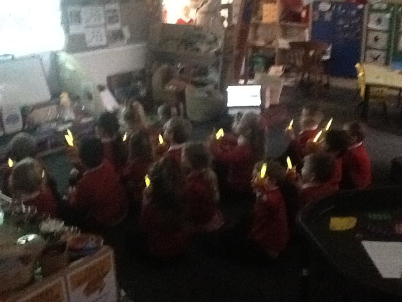 Image of Christingle in Class One!